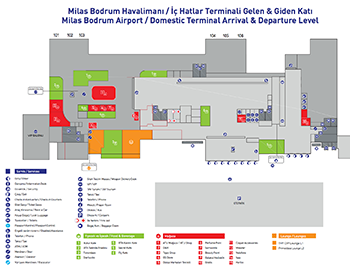 Milas-Bodrum Havalimanı Dış Hatlar Terminali Geliş Katı