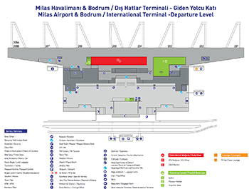 Milas-Bodrum Havalimanı Dış Hatlar Terminali Gidiş Katı